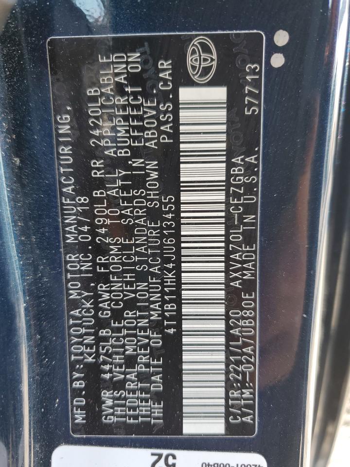 2018 TOYOTA CAMRY