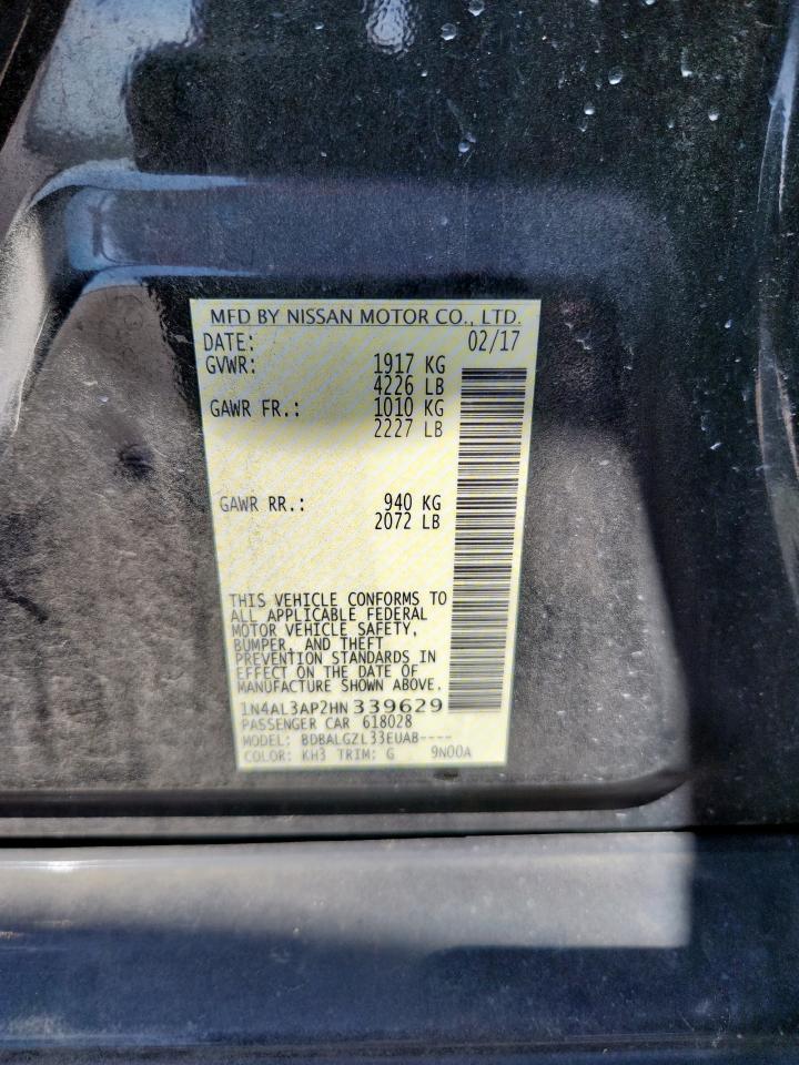 2017 NISSAN ALTIMA