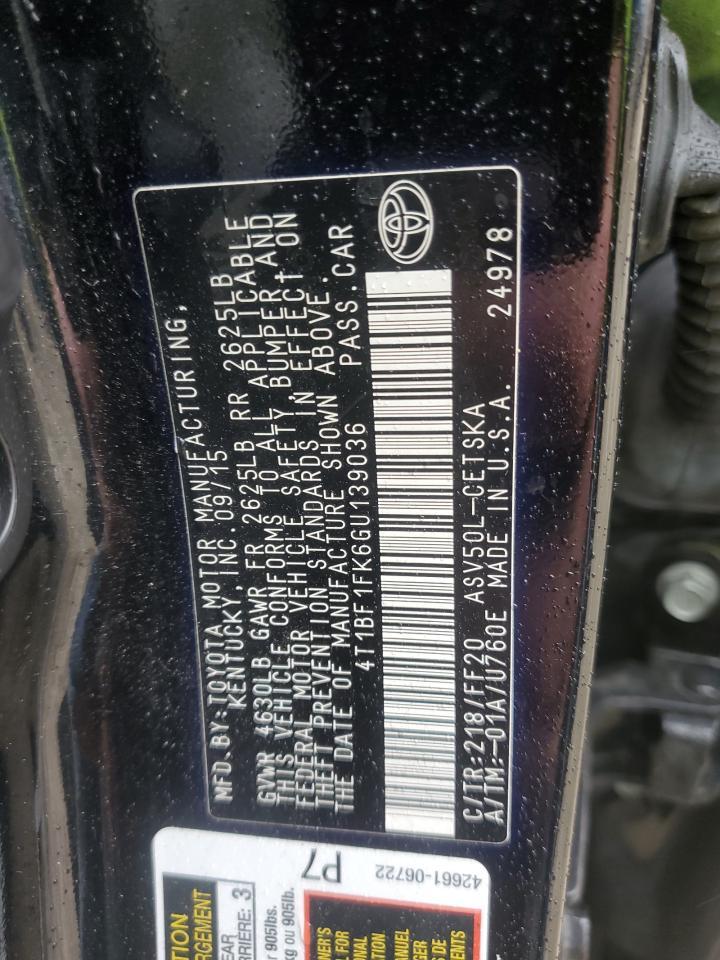 2016 TOYOTA CAMRY