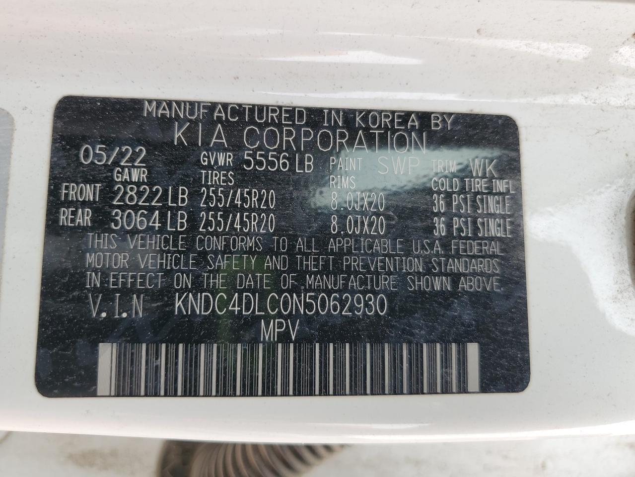 2022 KIA EV6