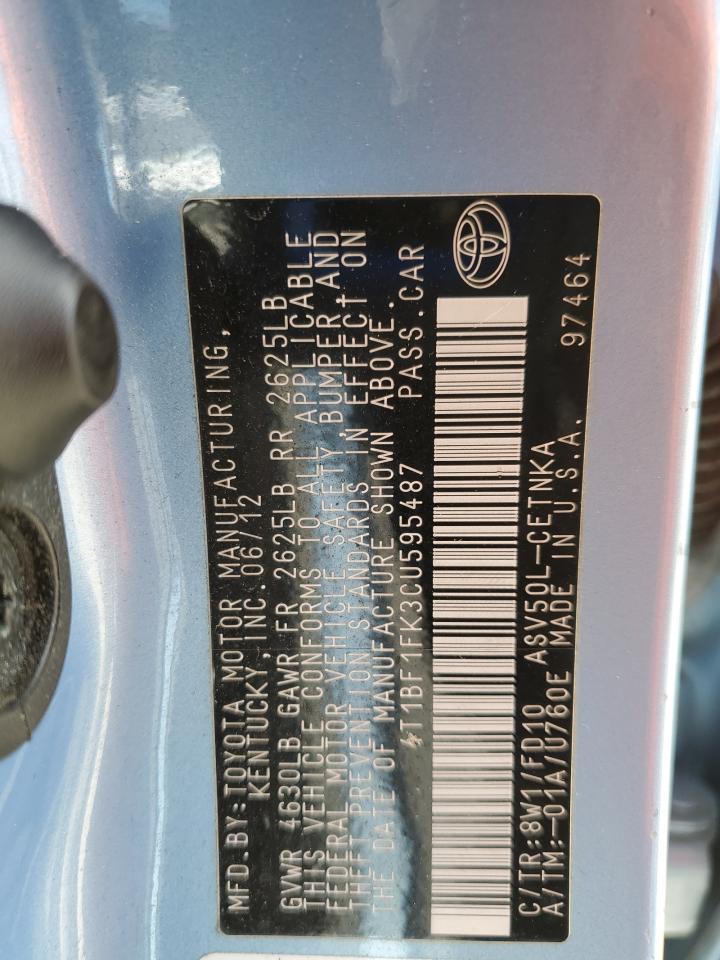 2012 TOYOTA CAMRY
