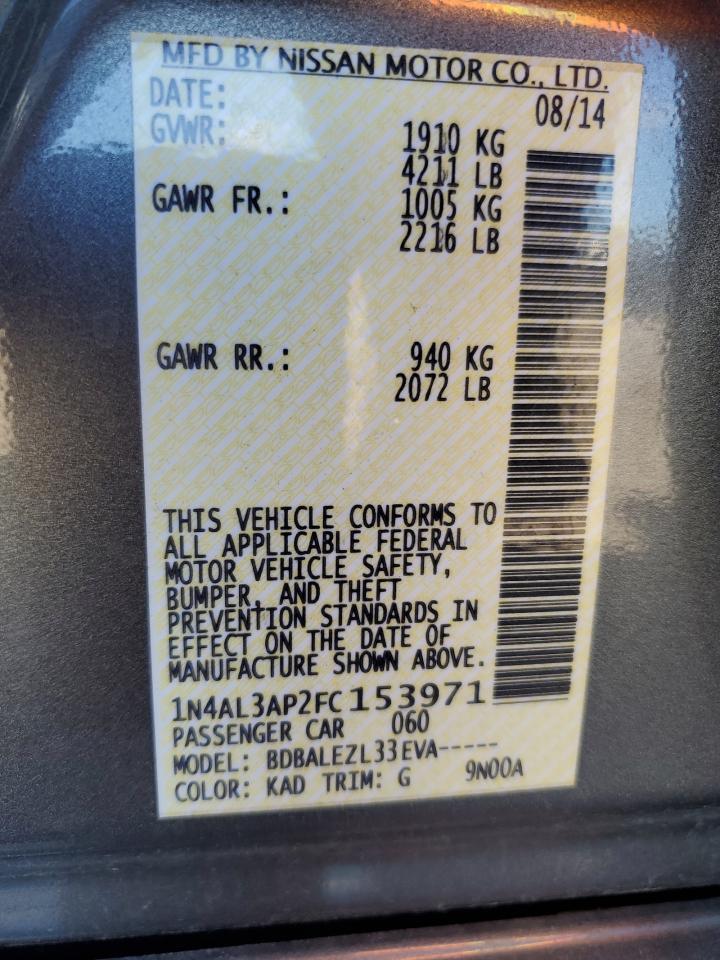 2015 NISSAN ALTIMA