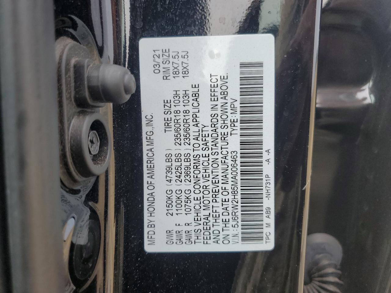 2021 HONDA CR-V