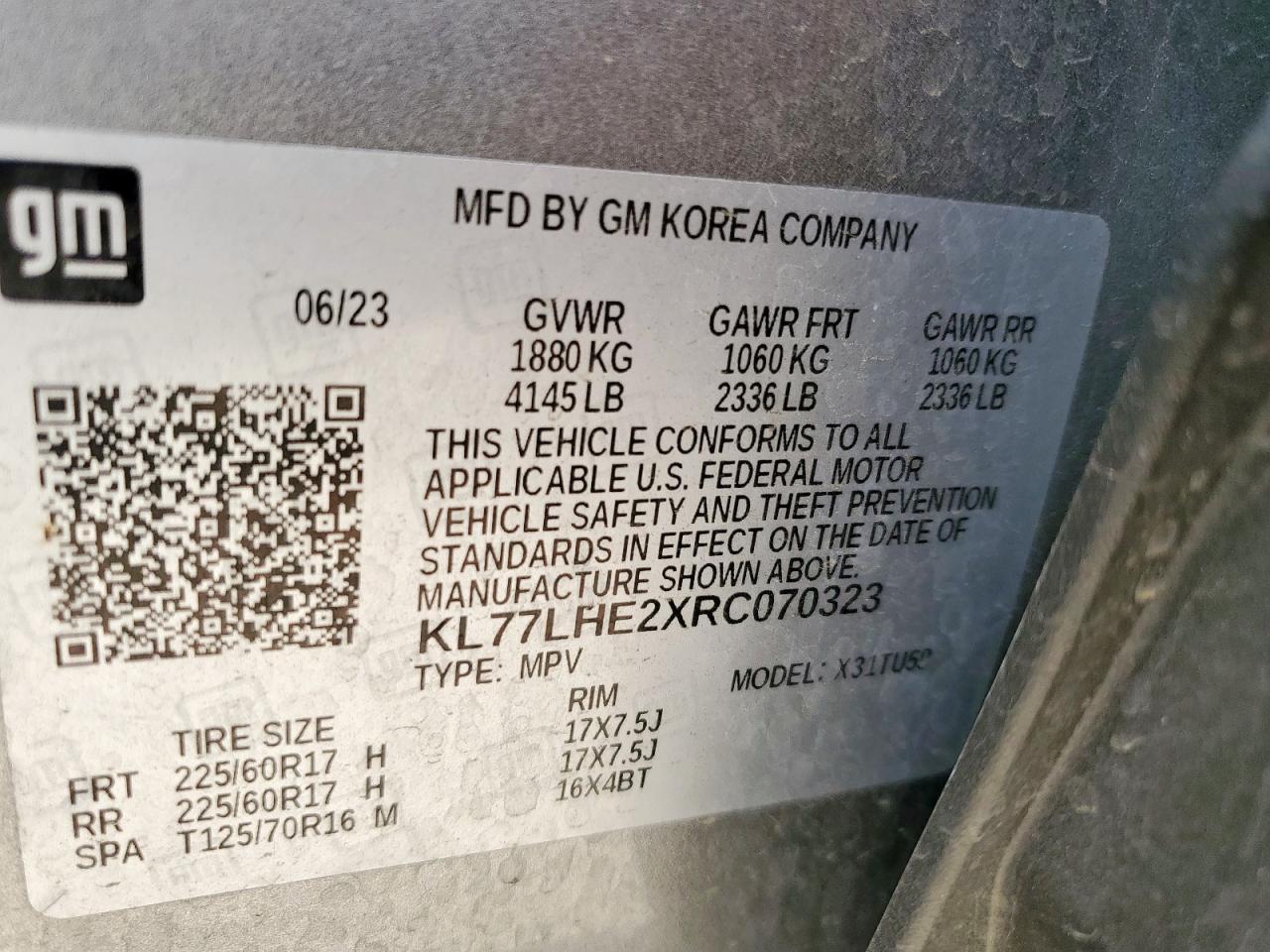 2024 CHEVROLET TRAX
