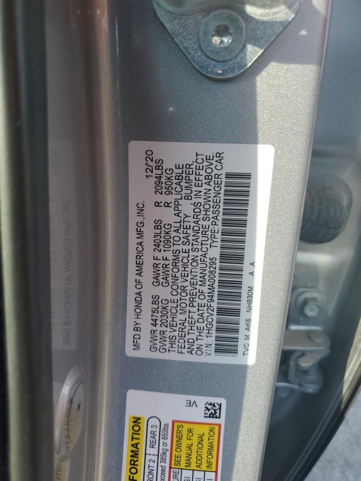 2021 HONDA ACCORD