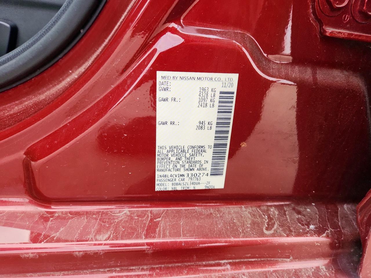 2021 NISSAN ALTIMA