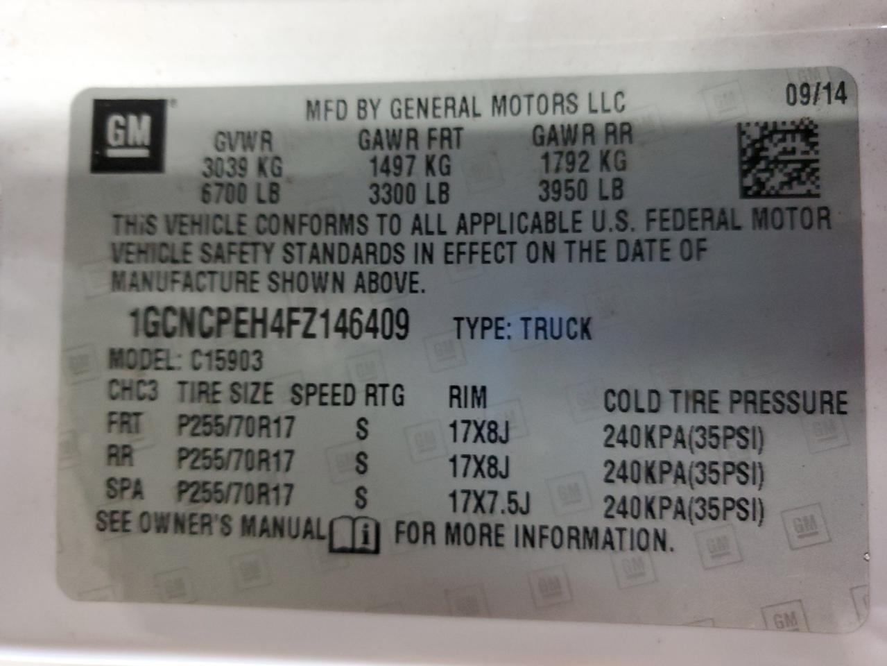 2015 CHEVROLET Silverado