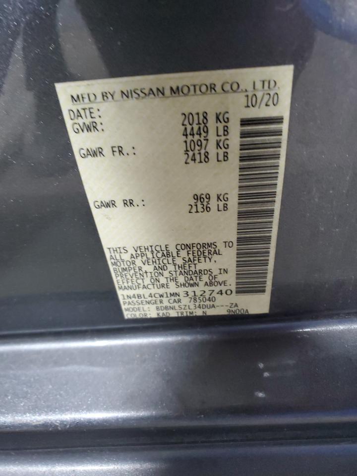 2021 NISSAN ALTIMA