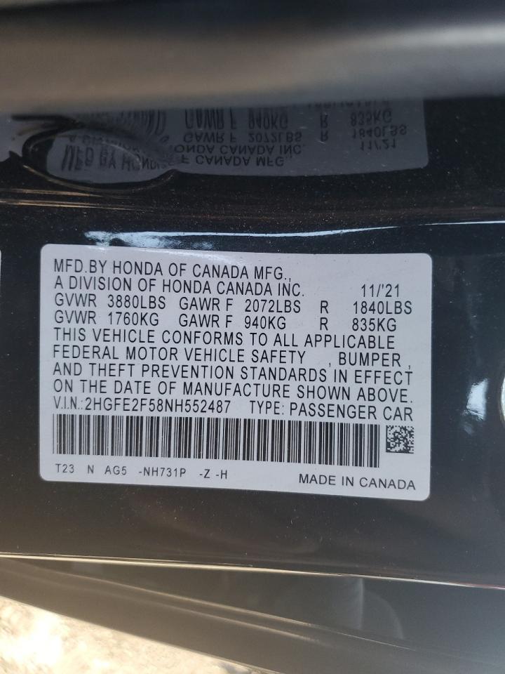 2022 HONDA CIVIC