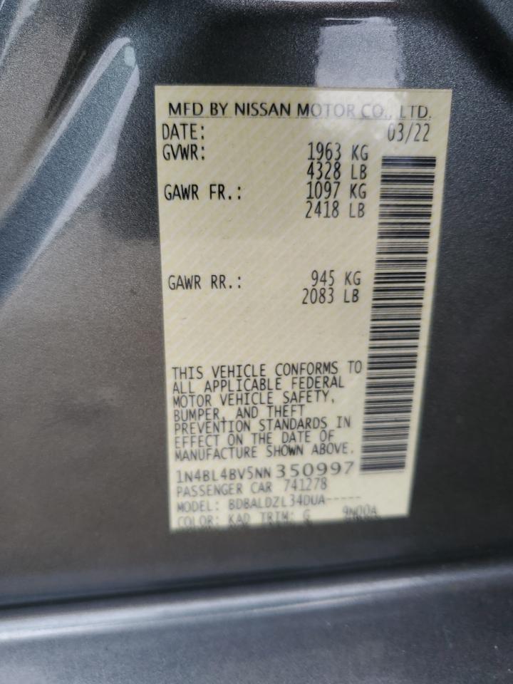 2022 NISSAN ALTIMA
