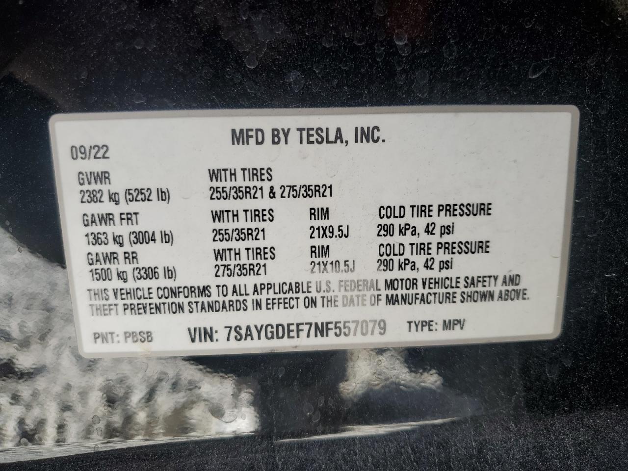 2022 TESLA MODEL Y
