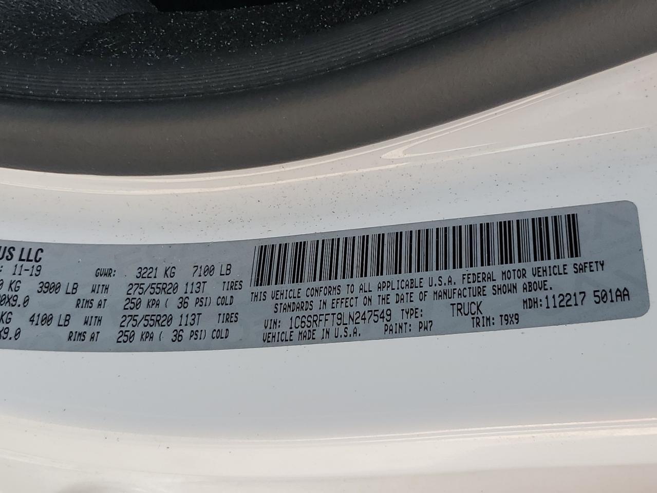 2020 RAM 1500