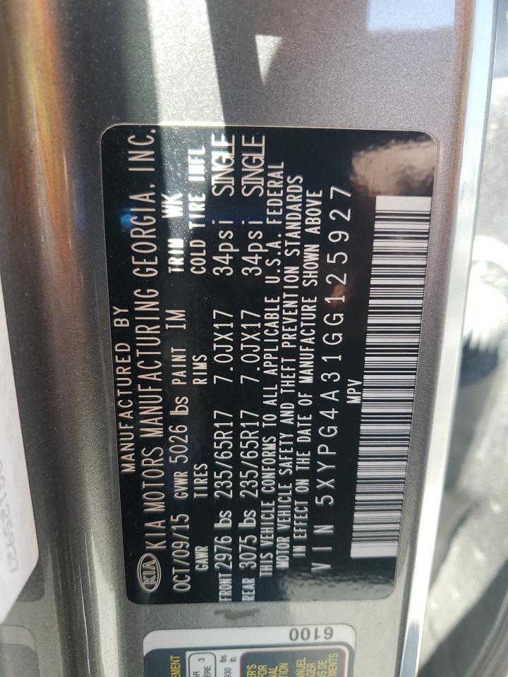 2016 KIA SORENTO