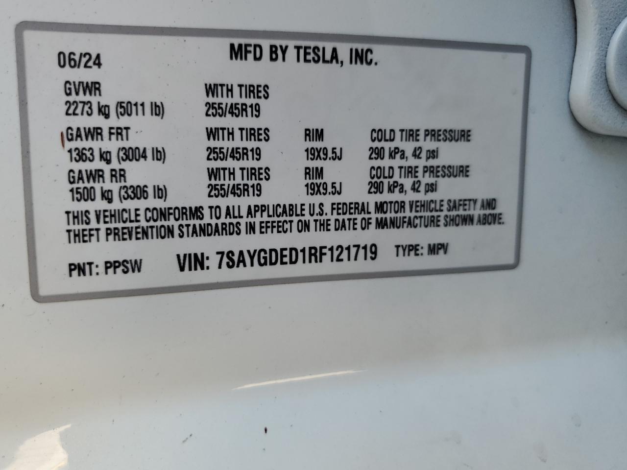 2024 TESLA MODEL Y
