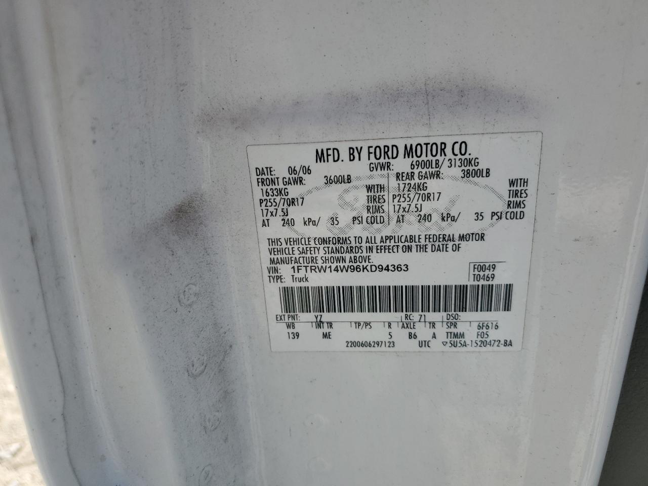 2006 FORD F-150