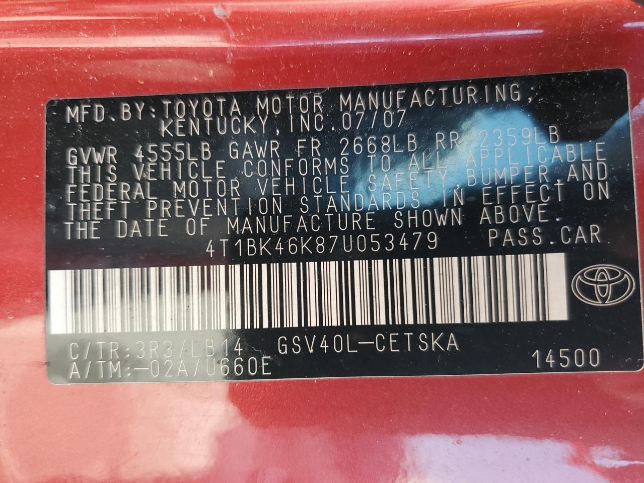 2007 TOYOTA CAMRY