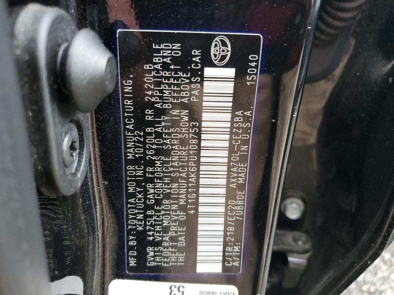 2023 TOYOTA CAMRY