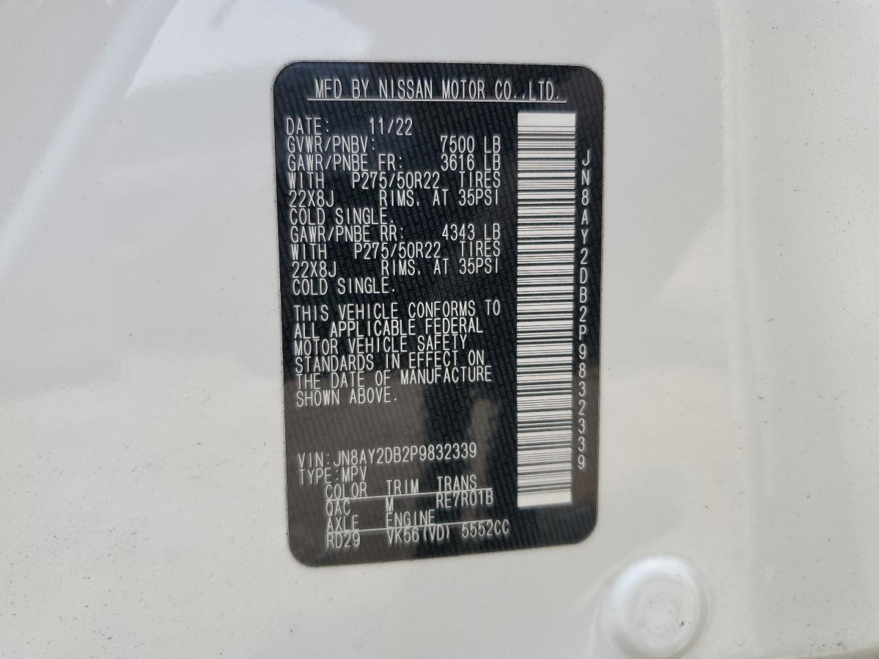 2023 NISSAN Armada