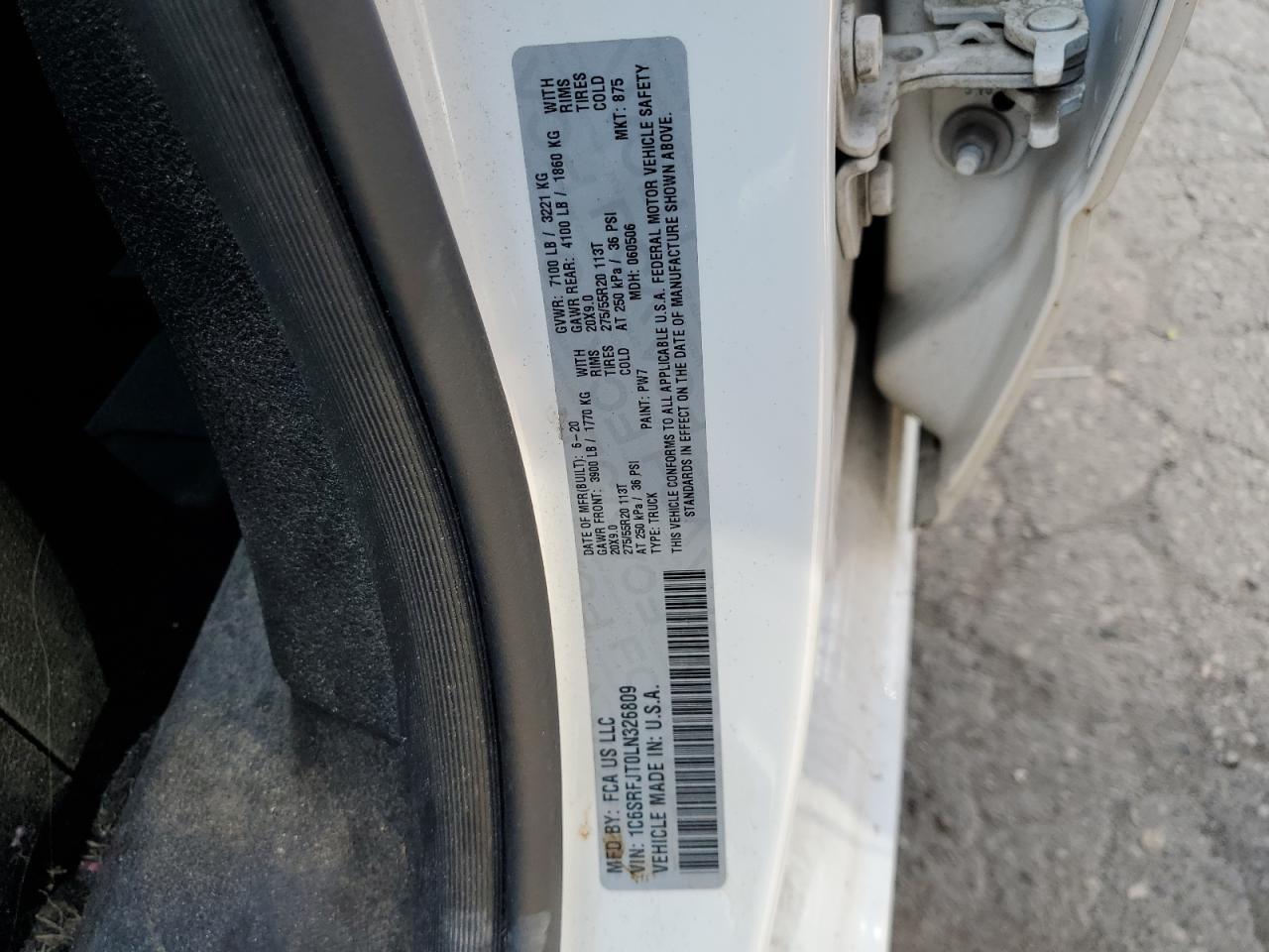 2020 RAM 1500