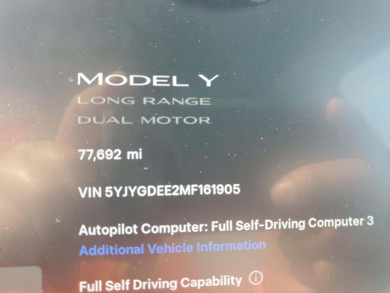 2021 TESLA MODEL Y