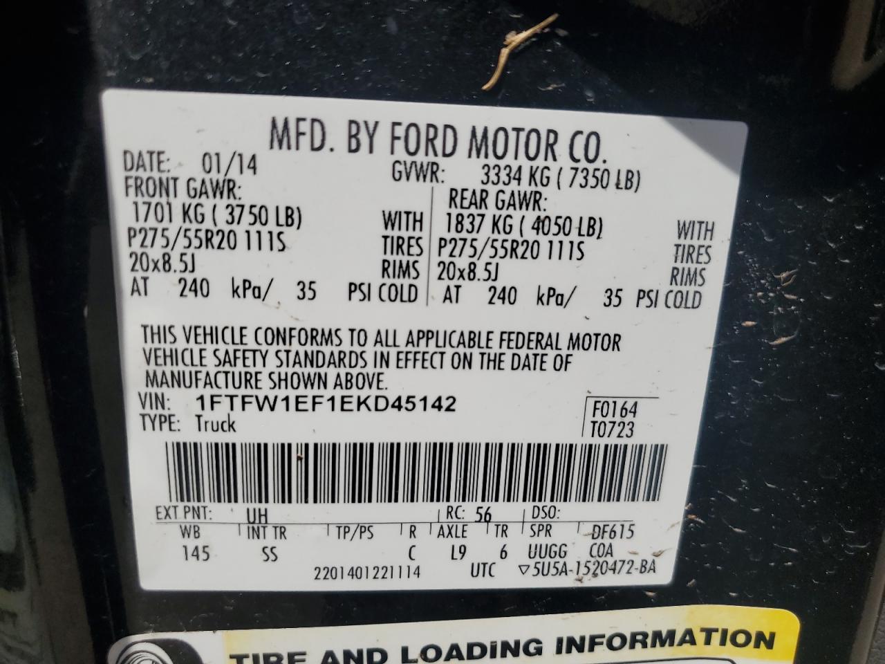 2014 FORD F-150