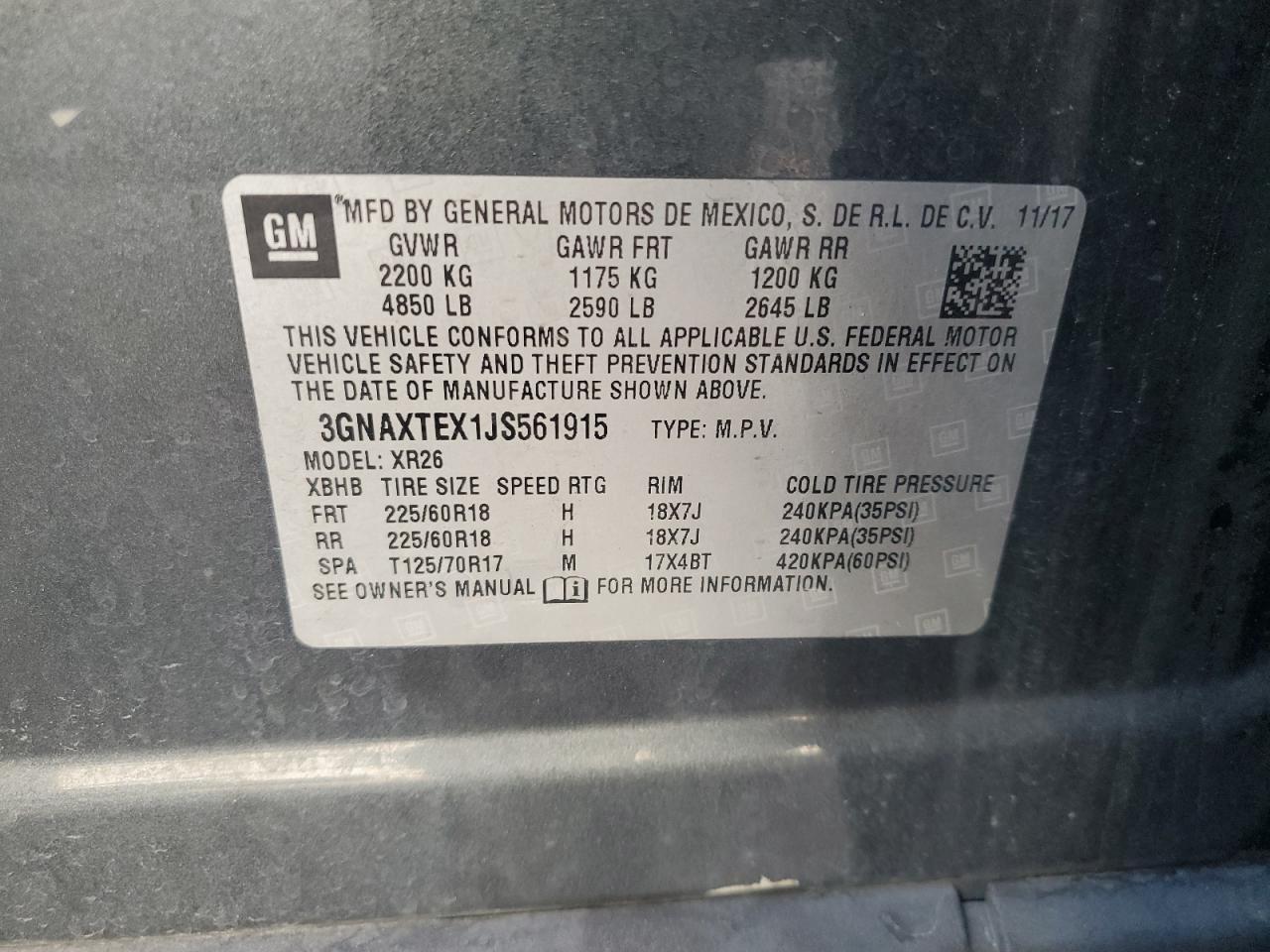 2018 CHEVROLET EQUINOX