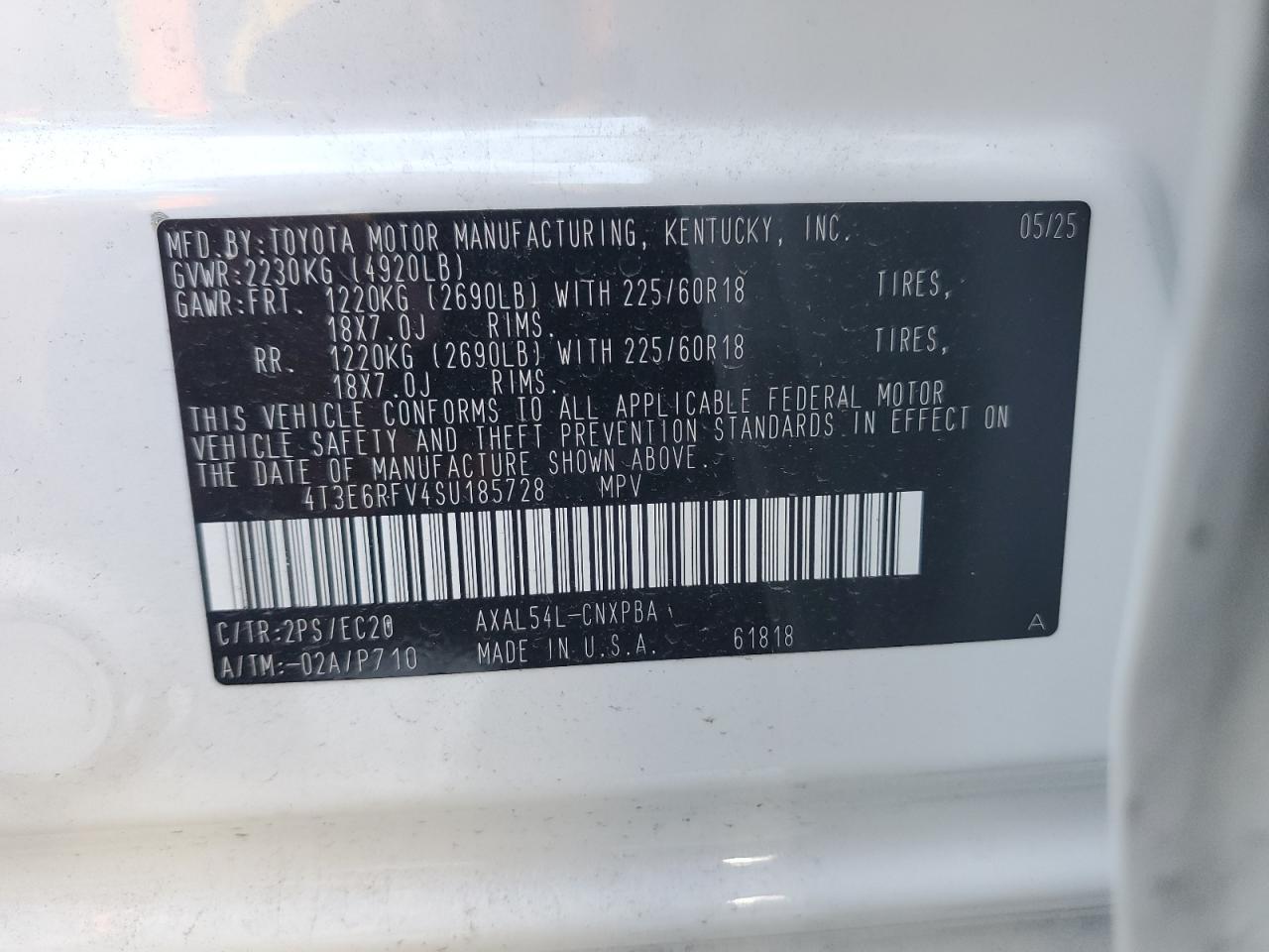 2025 TOYOTA RAV4