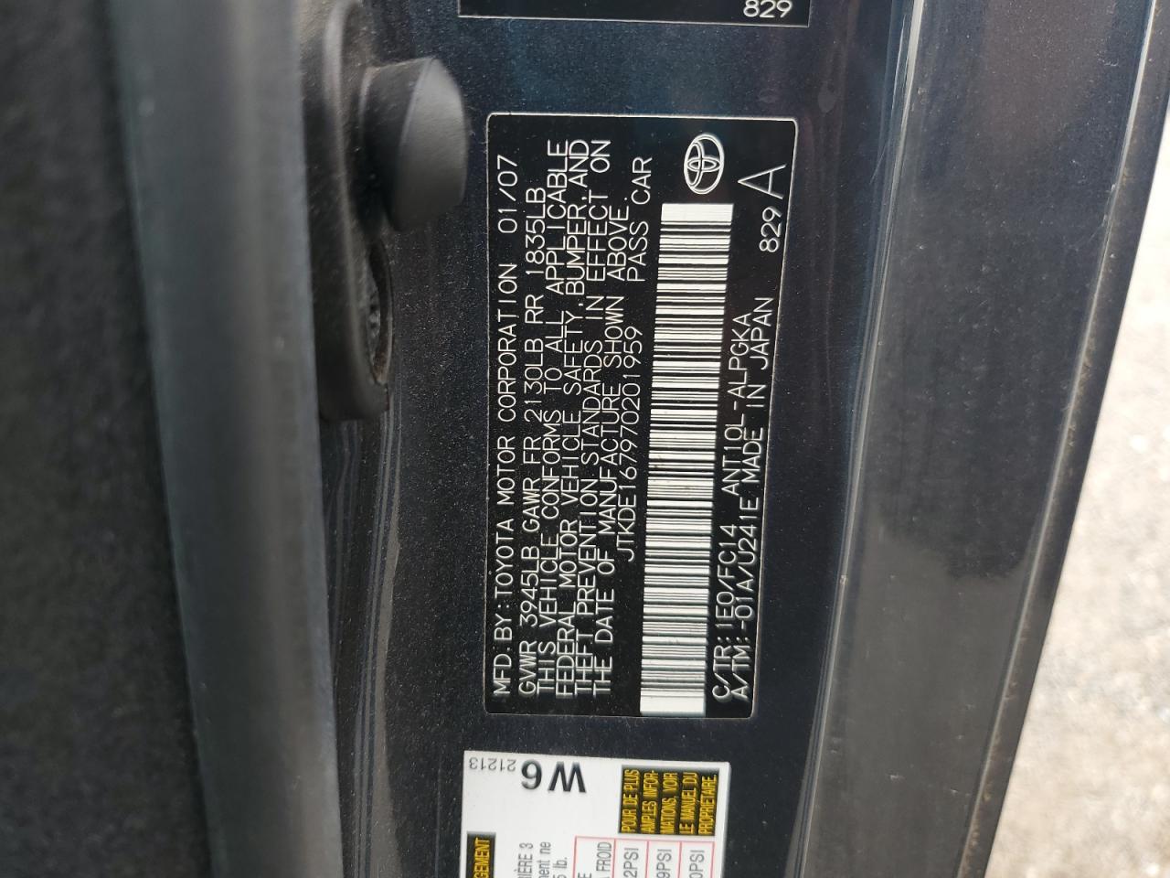 2007 TOYOTA SCION