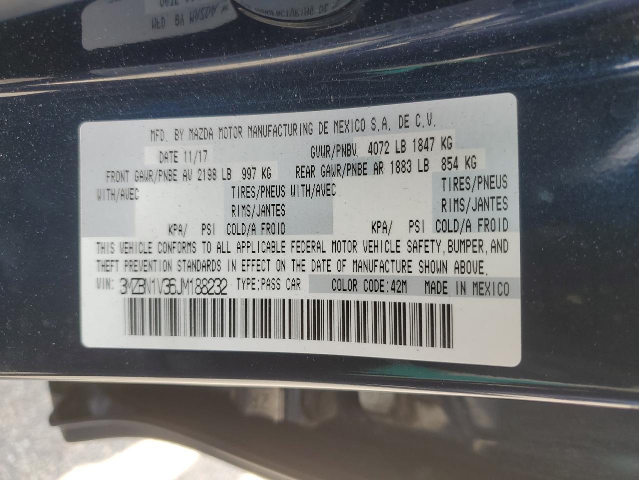 2018 MAZDA 3