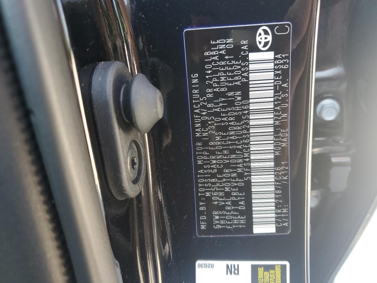 2025 TOYOTA COROLLA