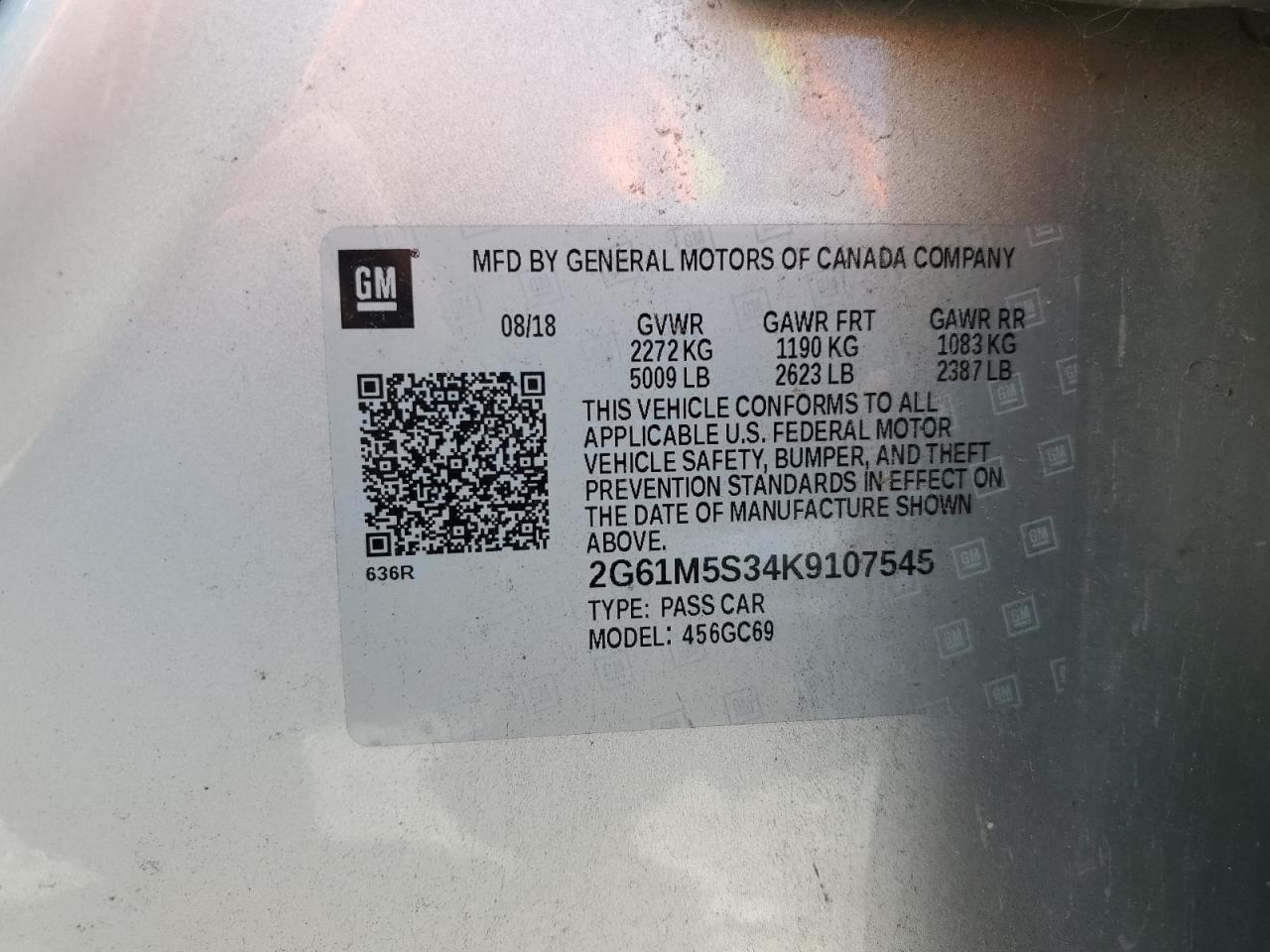 2019 CADILLAC XTS