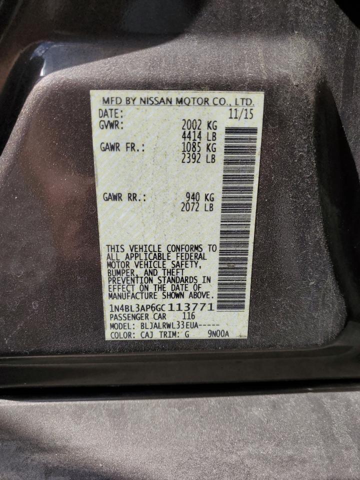 2016 NISSAN ALTIMA