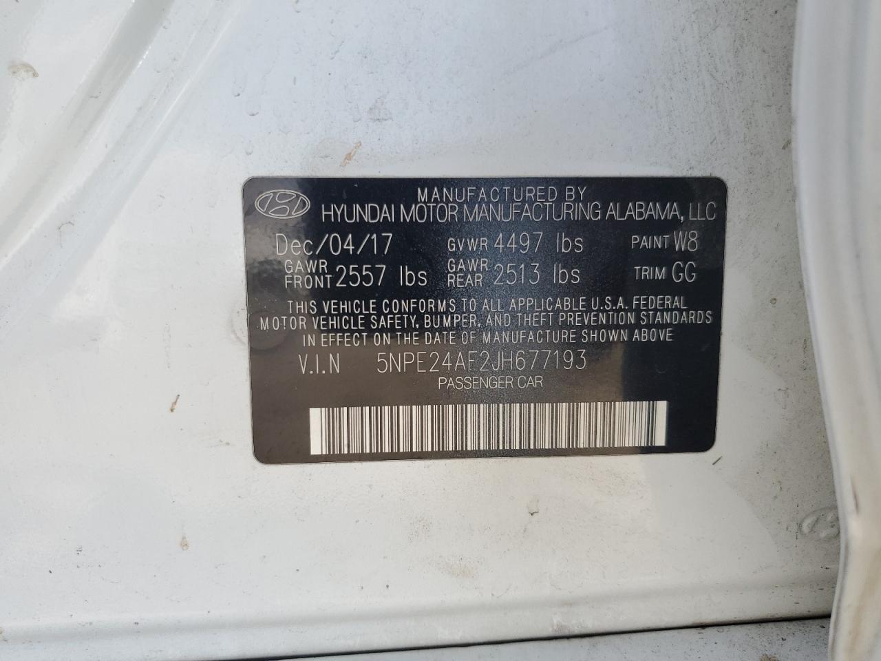 2018 HYUNDAI SONATA