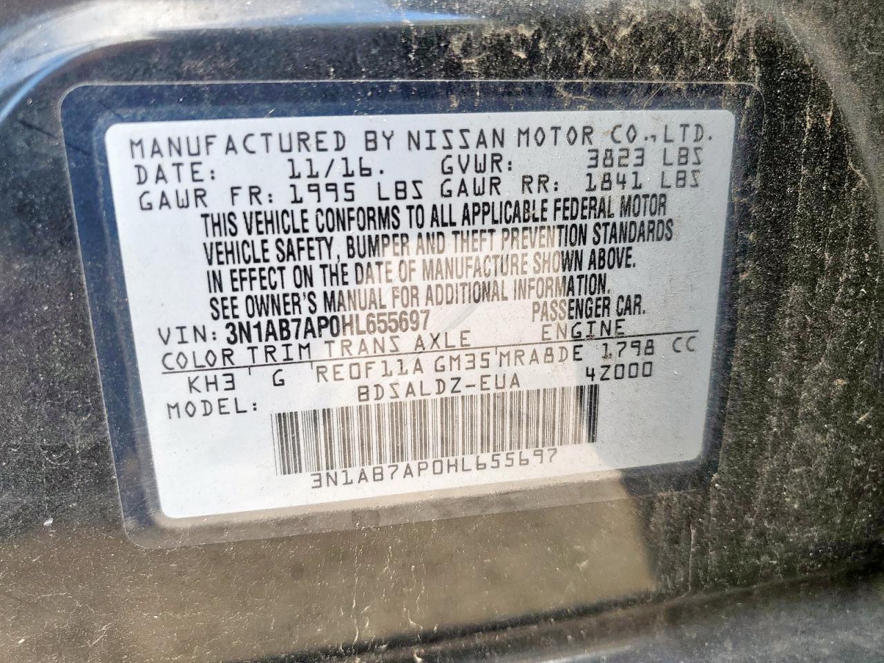 2017 NISSAN SENTRA