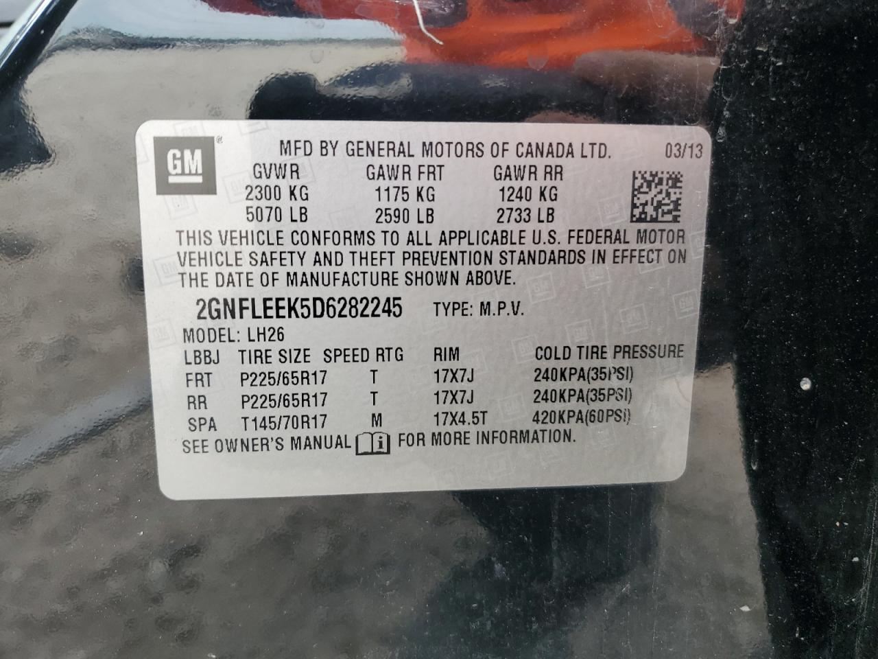 2013 CHEVROLET EQUINOX