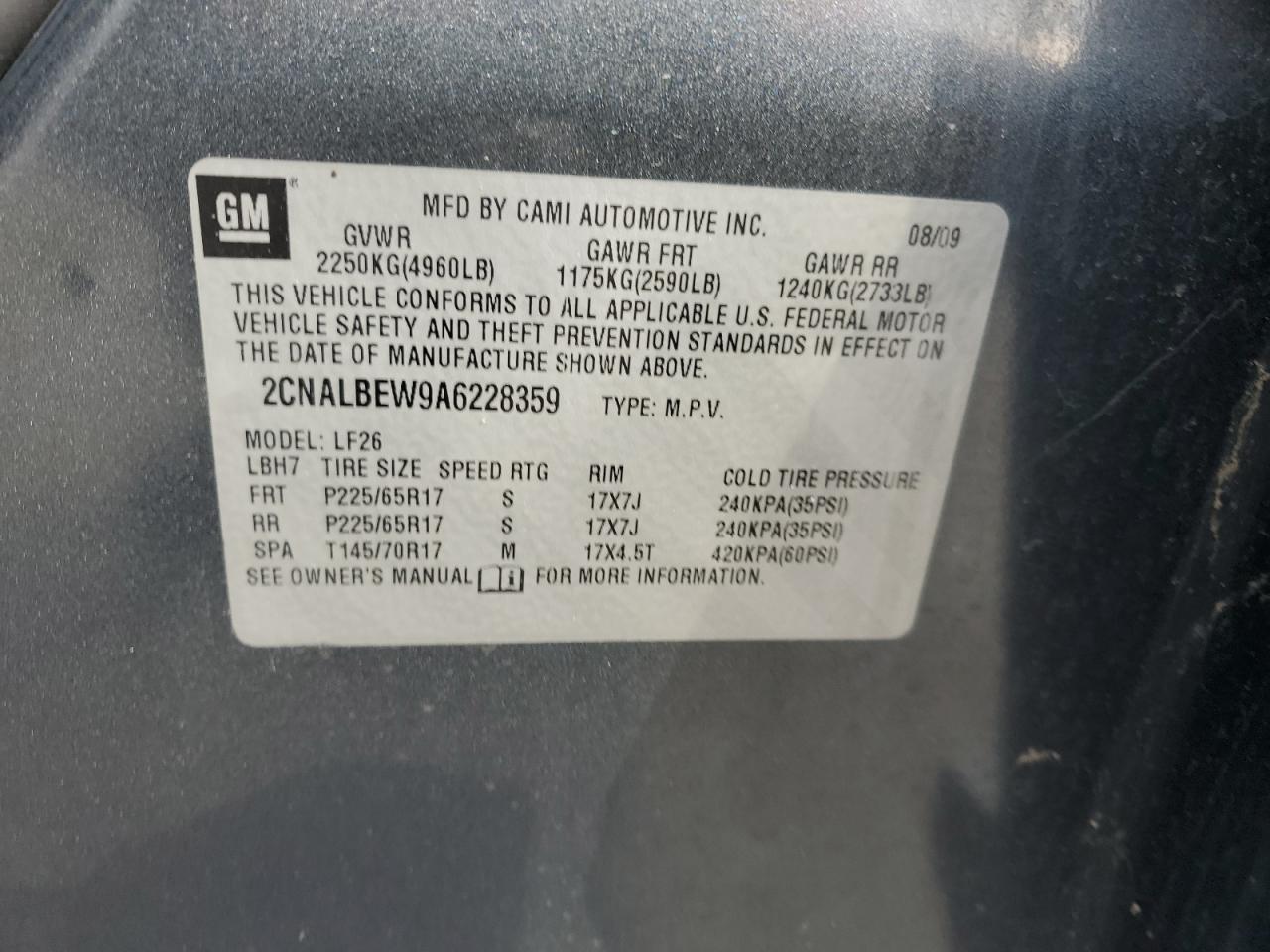2010 CHEVROLET EQUINOX