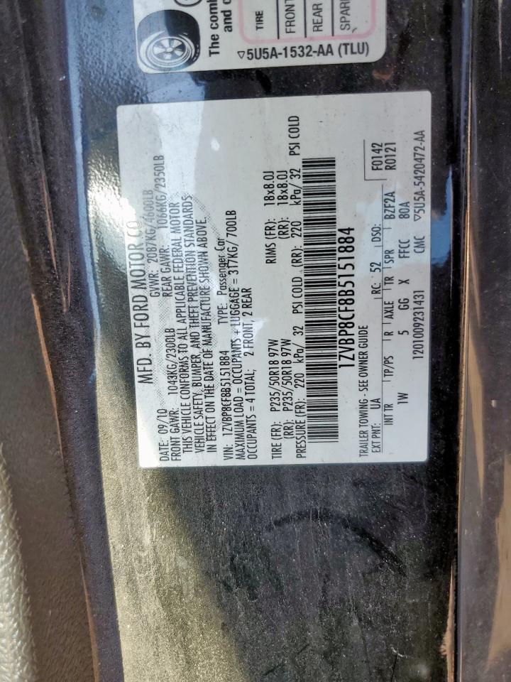2011 FORD MUSTANG