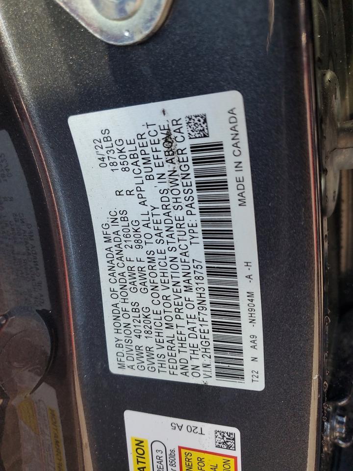 2022 HONDA CIVIC