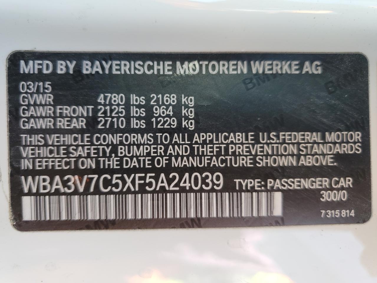 2015 BMW 4 Series