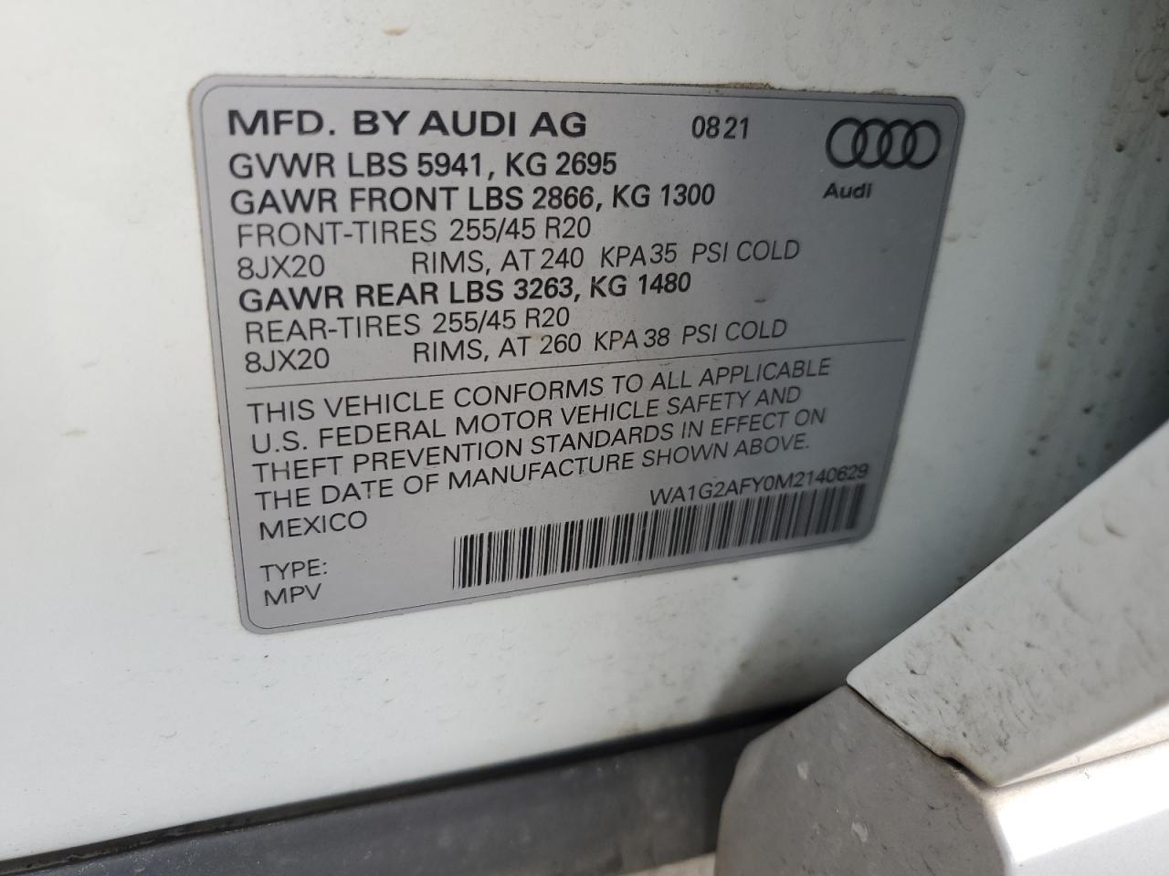 2021 AUDI Q5