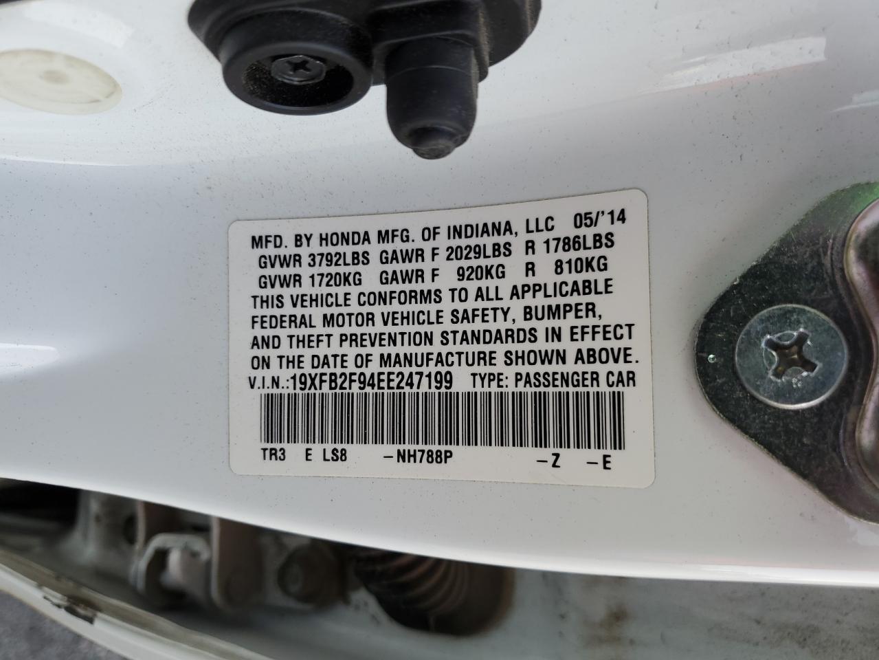 2014 HONDA CIVIC