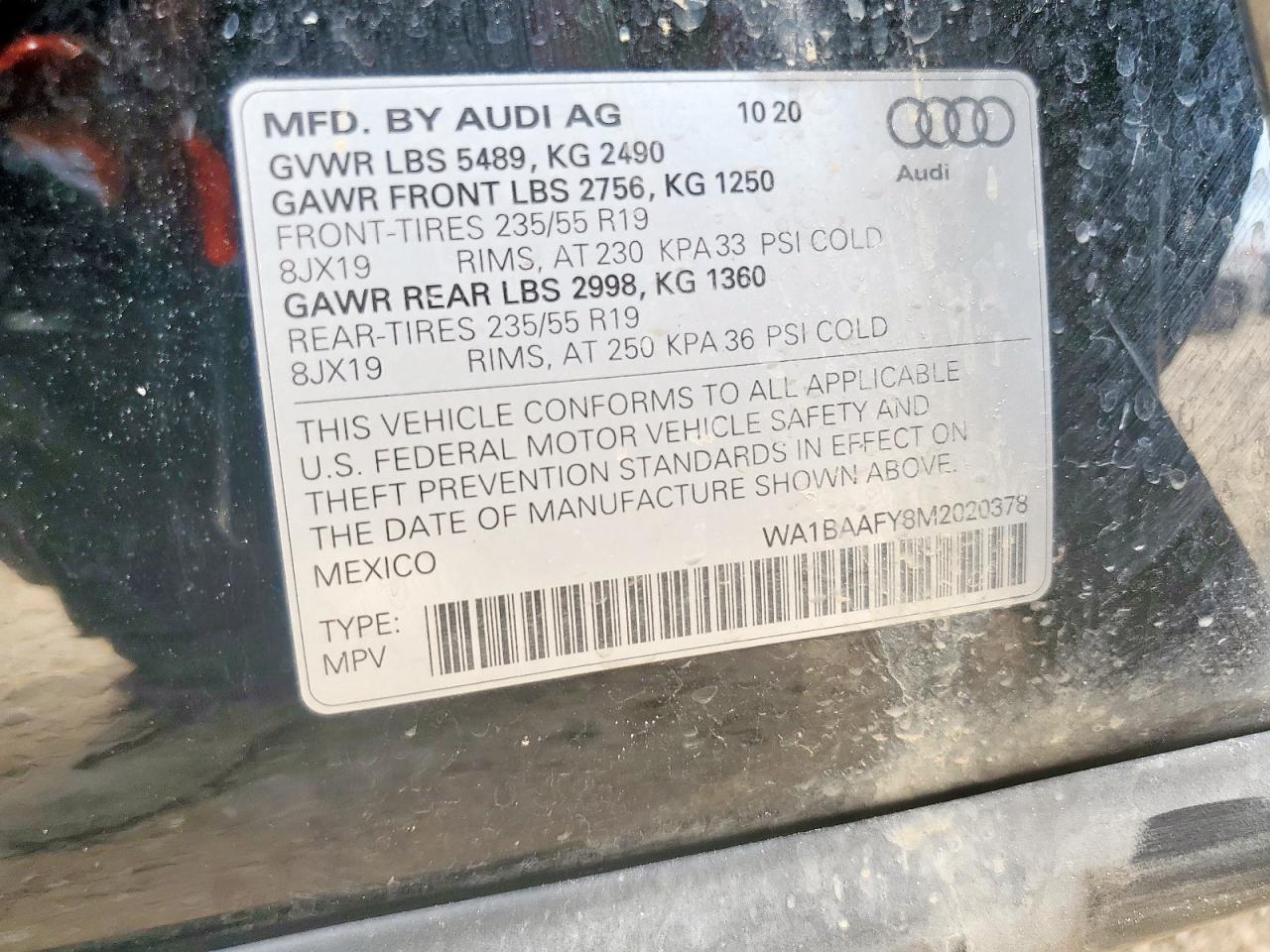 2021 AUDI Q5