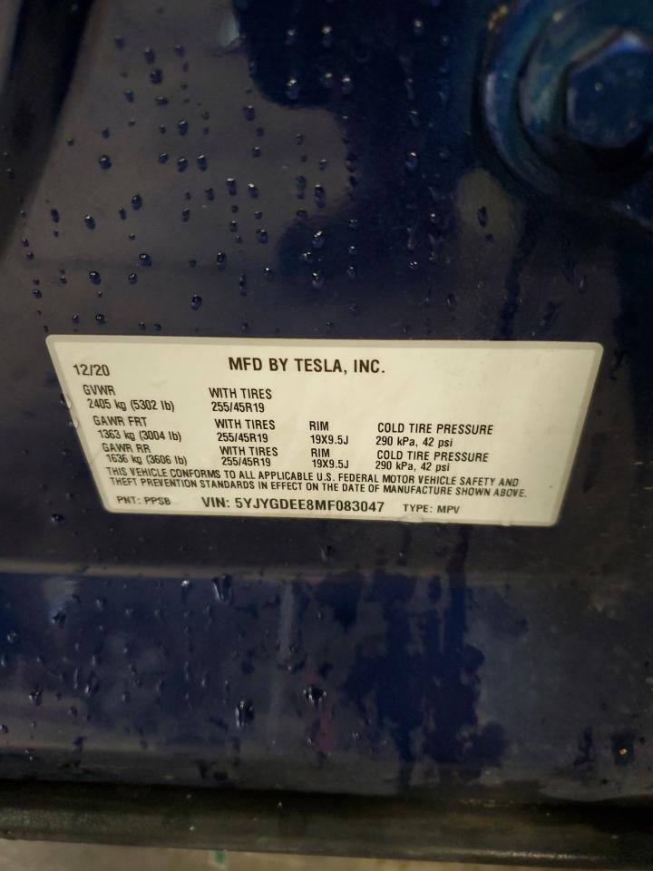 2021 TESLA MODEL Y