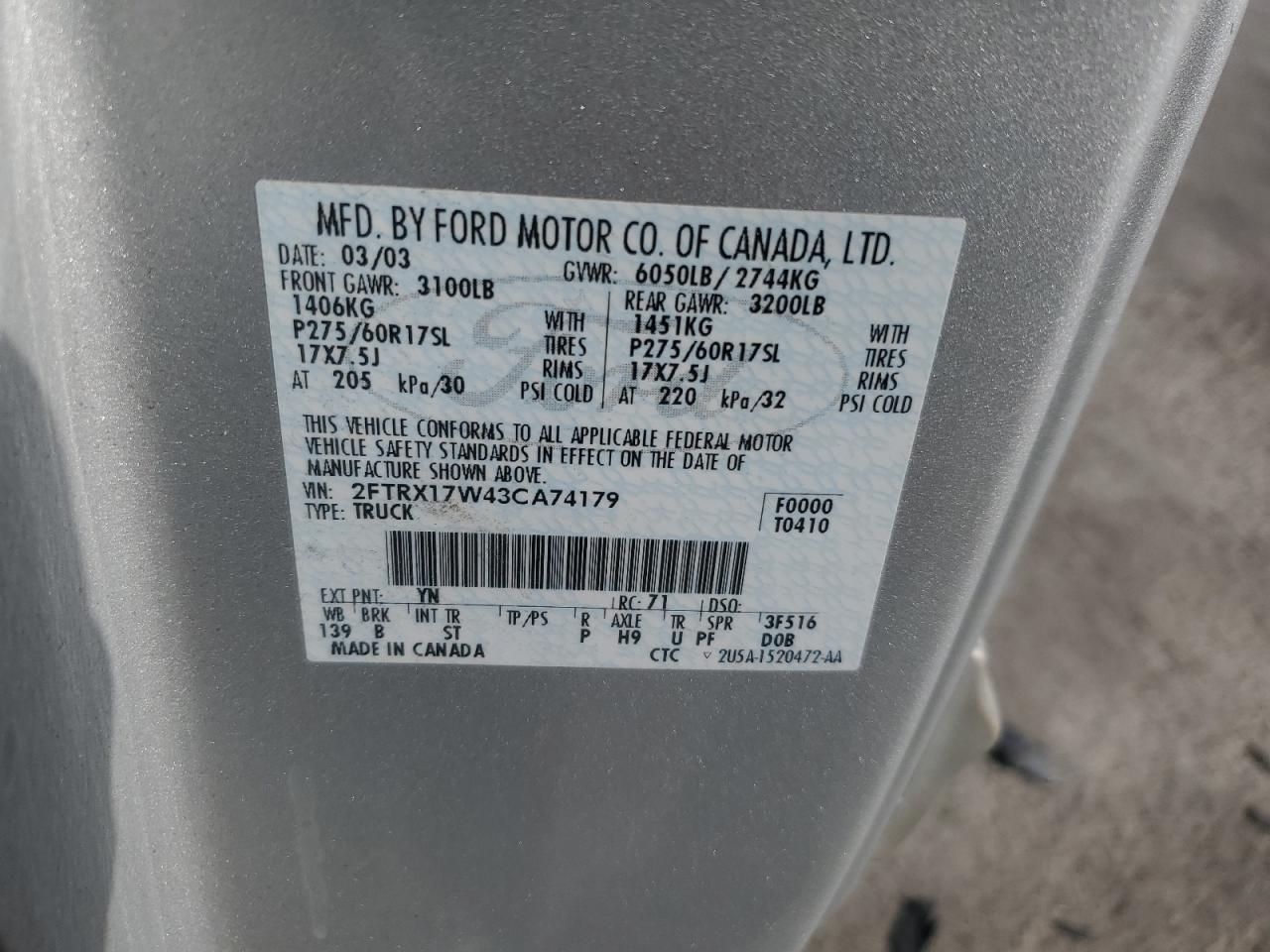 2003 FORD F-150