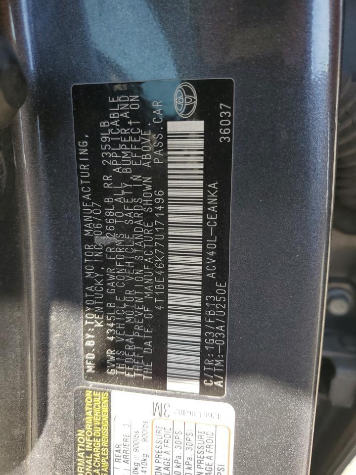 2007 TOYOTA CAMRY