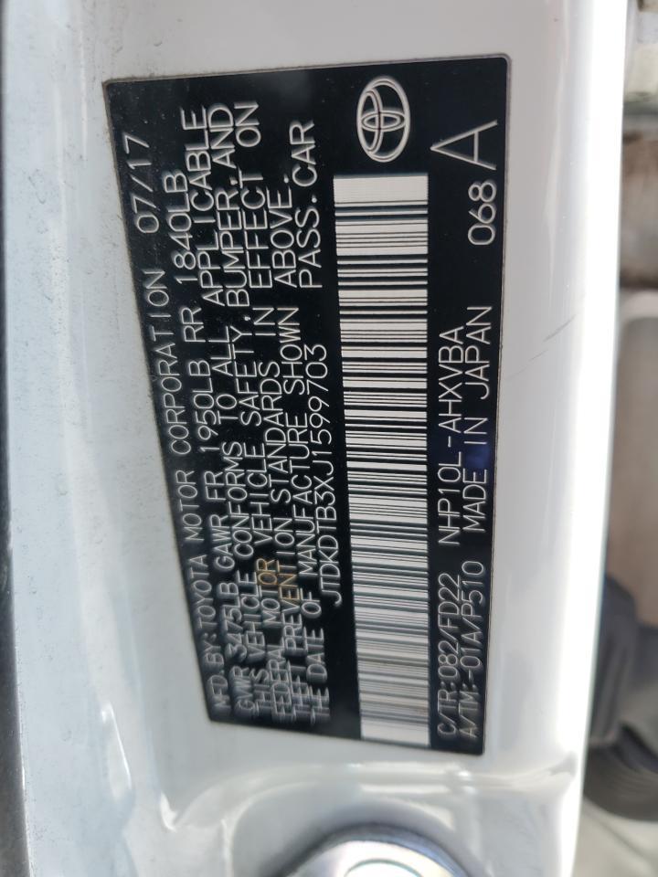 2018 TOYOTA Prius c