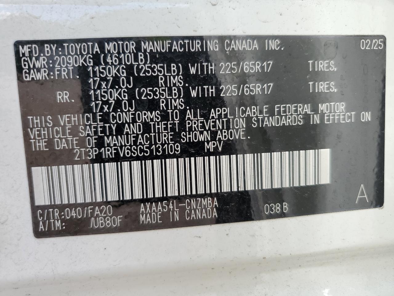 2025 TOYOTA RAV4