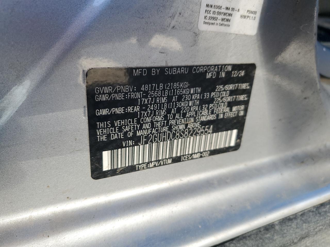 2025 SUBARU Crosstrek