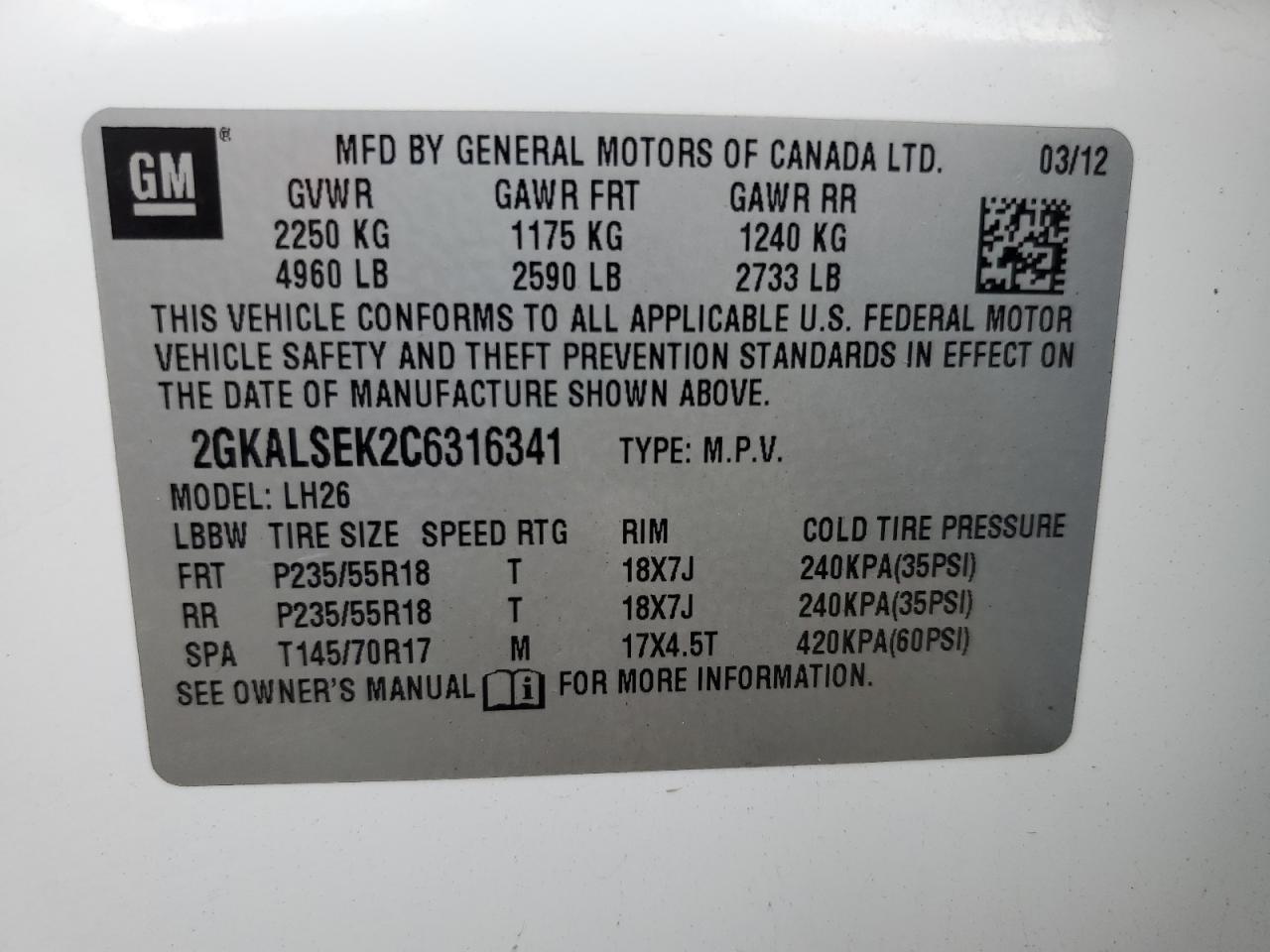 2012 GMC Terrain