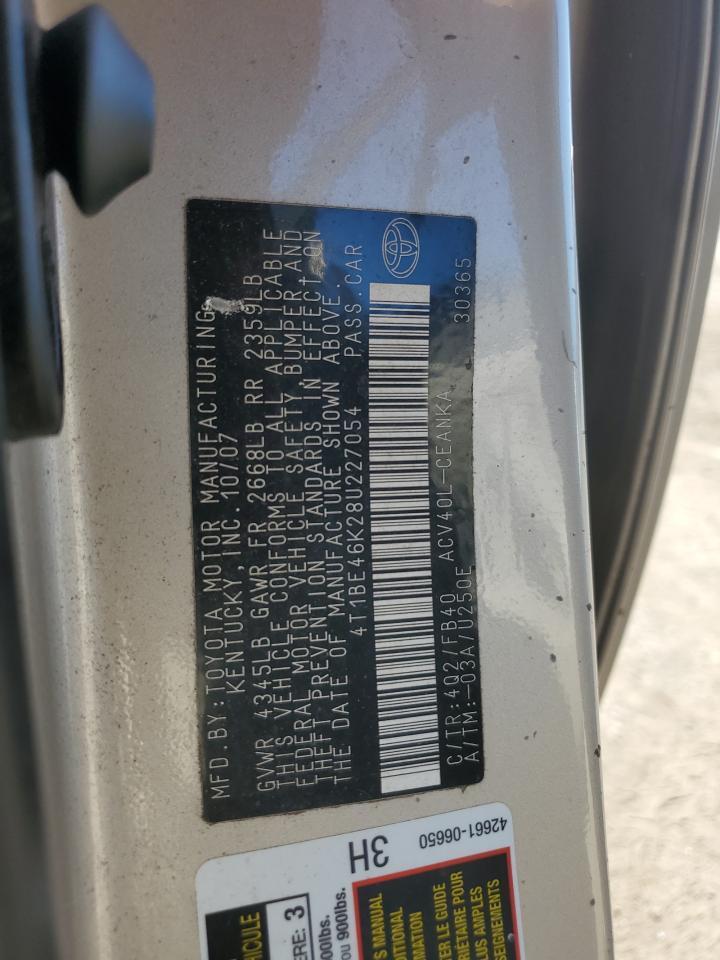 2008 TOYOTA CAMRY